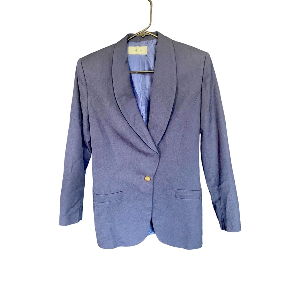 Elie - Navy wool blazer